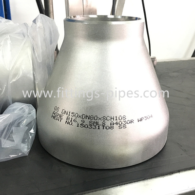 Ss304l Ss316l Stainless Steel Tube Reducer , Eccentric Reducer Pipe Fitting